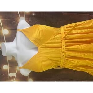 Hutch Atherton Sleeveless V-Neck Belted Midi Dress by Anthropologie